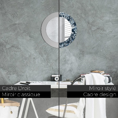 Dekorativ rund spegel Collage