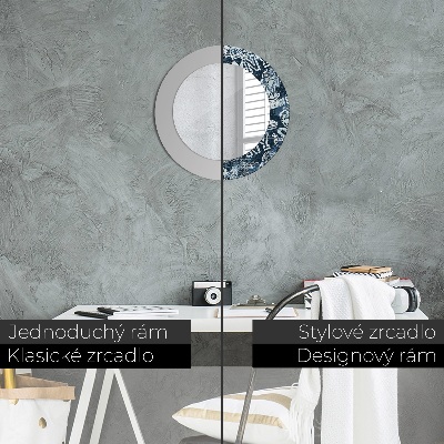 Dekorativ rund spegel Collage
