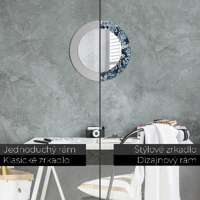 Dekorativ rund spegel Collage
