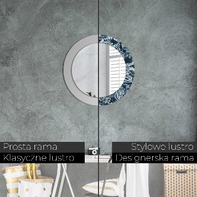 Dekorativ rund spegel Collage