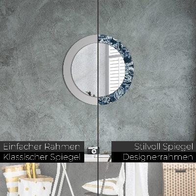 Dekorativ rund spegel Collage