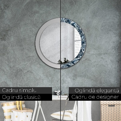 Dekorativ rund spegel Collage