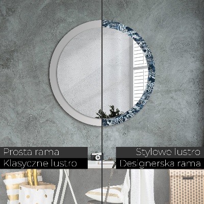 Dekorativ rund spegel Collage