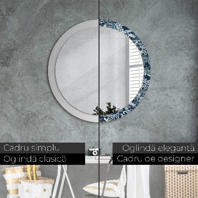 Dekorativ rund spegel Collage
