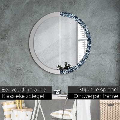 Dekorativ rund spegel Collage