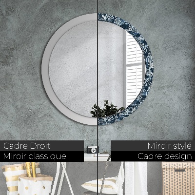 Dekorativ rund spegel Collage