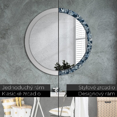 Dekorativ rund spegel Collage