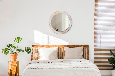 Dekorativ rund spegel Shabby mosaik