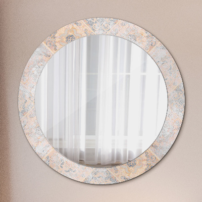Dekorativ rund spegel Shabby mosaik