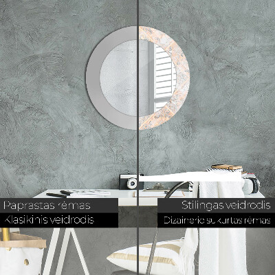Dekorativ rund spegel Shabby mosaik