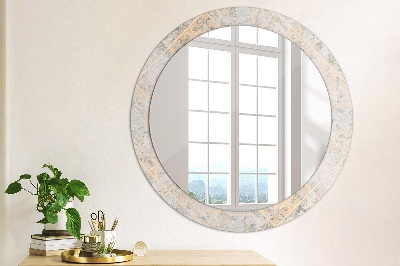 Dekorativ rund spegel Shabby mosaik