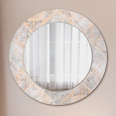 Dekorativ rund spegel Shabby mosaik
