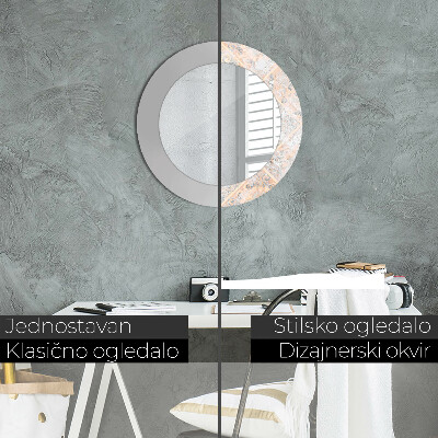 Dekorativ rund spegel Shabby mosaik