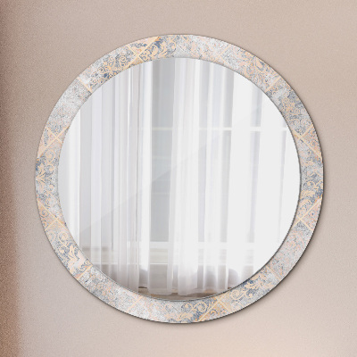 Dekorativ rund spegel Shabby mosaik
