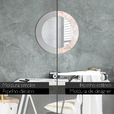 Dekorativ rund spegel Shabby mosaik