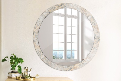 Dekorativ rund spegel Shabby mosaik