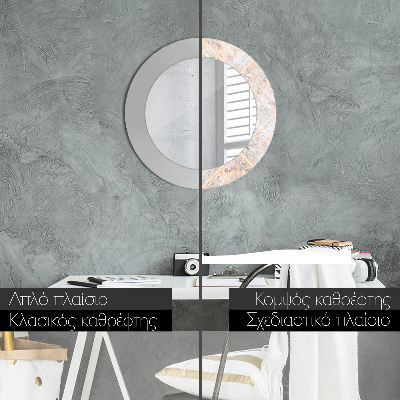 Dekorativ rund spegel Shabby mosaik