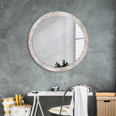 Dekorativ rund spegel Shabby mosaik