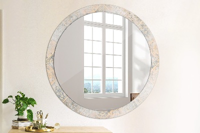 Dekorativ rund spegel Shabby mosaik