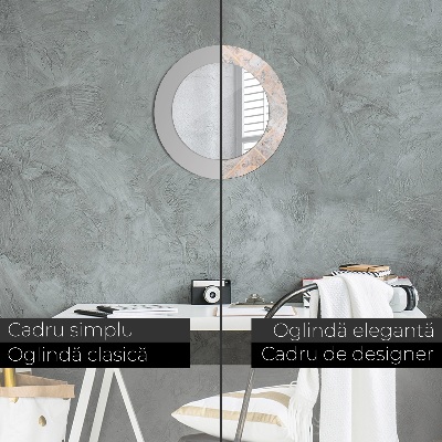 Dekorativ rund spegel Shabby mosaik