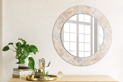 Dekorativ rund spegel Shabby mosaik