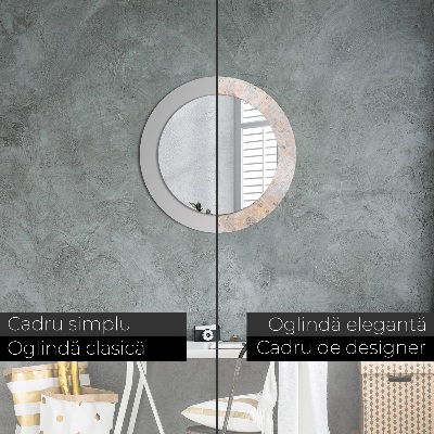 Dekorativ rund spegel Shabby mosaik
