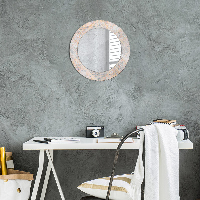 Dekorativ rund spegel Shabby mosaik