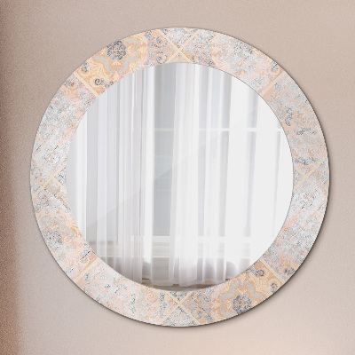 Dekorativ rund spegel Shabby mosaik
