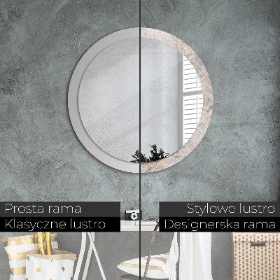 Dekorativ rund spegel Shabby mosaik