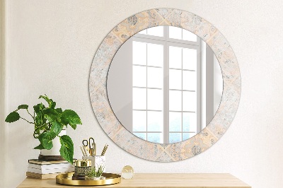 Dekorativ rund spegel Shabby mosaik