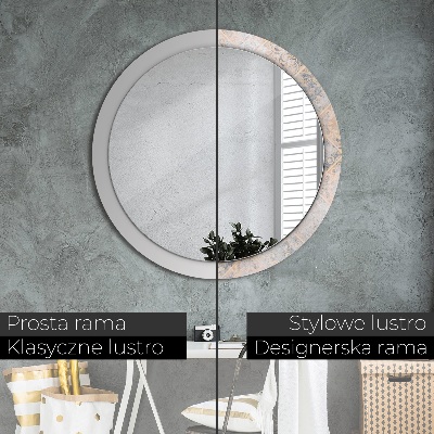 Dekorativ rund spegel Shabby mosaik