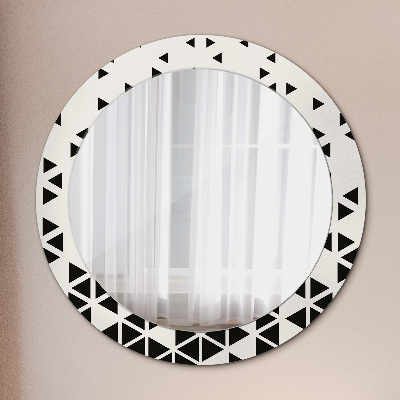 Dekorativ rund spegel Abstrakt geometrisk