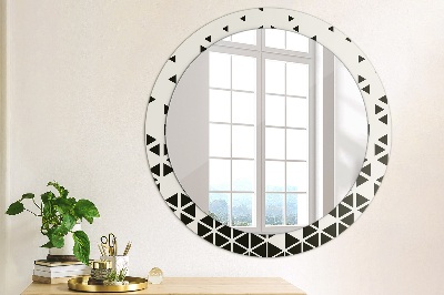 Dekorativ rund spegel Abstrakt geometrisk