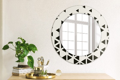 Dekorativ rund spegel Abstrakt geometrisk