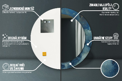 Dekorativ rund spegel Onyx marmor