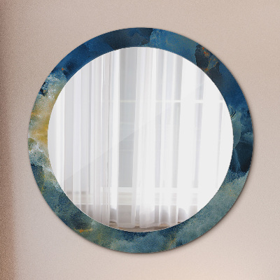 Dekorativ rund spegel Onyx marmor