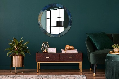Dekorativ rund spegel Onyx marmor