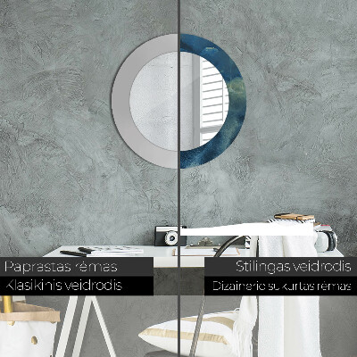 Dekorativ rund spegel Onyx marmor