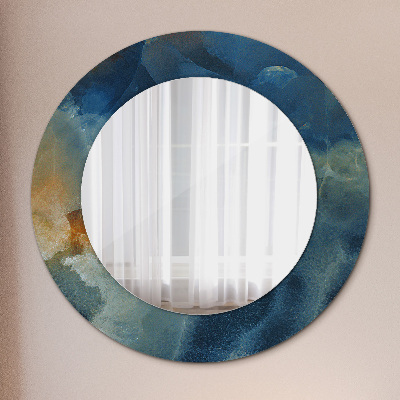 Dekorativ rund spegel Onyx marmor