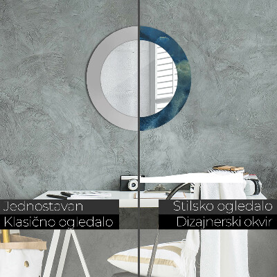 Dekorativ rund spegel Onyx marmor