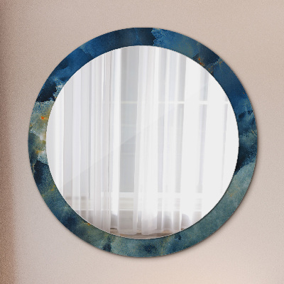 Dekorativ rund spegel Onyx marmor