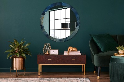 Dekorativ rund spegel Onyx marmor