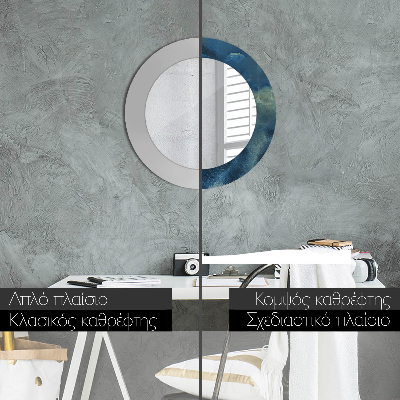 Dekorativ rund spegel Onyx marmor
