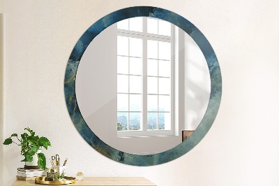 Dekorativ rund spegel Onyx marmor