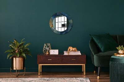 Dekorativ rund spegel Onyx marmor