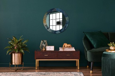 Dekorativ rund spegel Onyx marmor