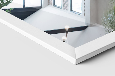 Golvspegel med vit ram 36x156 cm