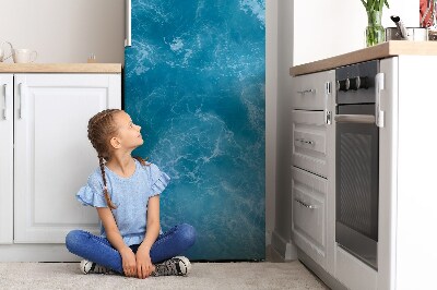 Magnetiskt kylskåpsöverdrag Blå vågor