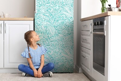 Magnetiskt kylskåpsöverdrag Vågor av vinläsning
