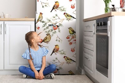 Magnetiskt kylskåp skydd Fåglar på grenarna